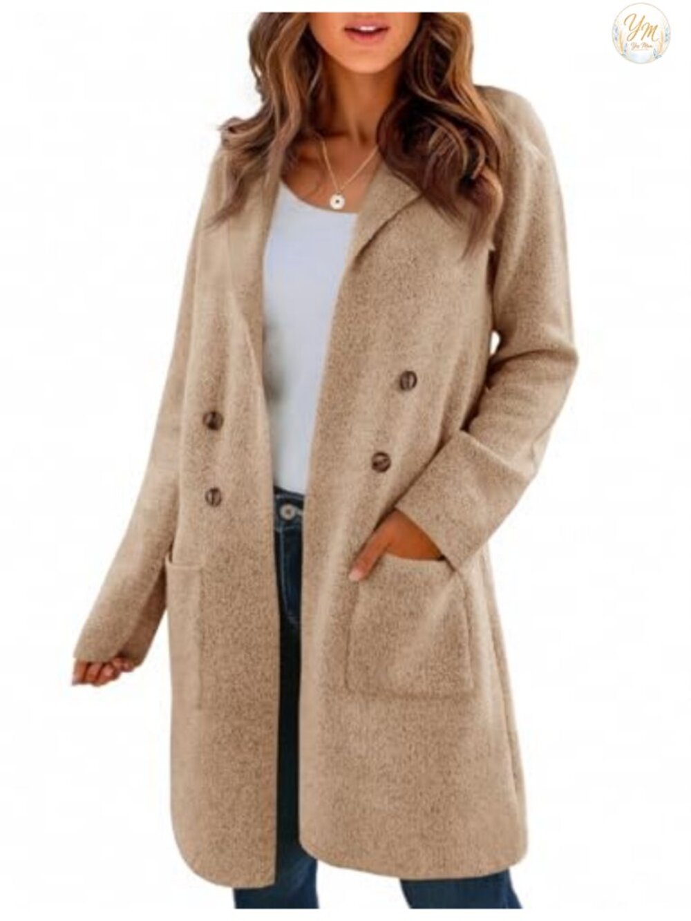 Long Cardigan Sweaters for Women Dressy Open Front Chunky Knit Coatigan with